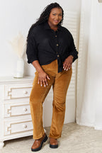 Romy Waffle Knit Shirt detail view styled for Avrienne