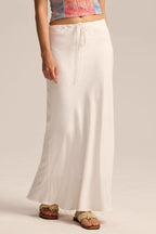 Drawstring High Waist Bodycon Midi Skirt image 1