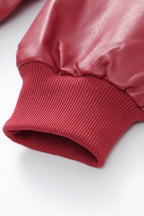 Colorblock Faux Leather Zip Jacket image 8