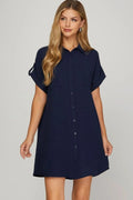 Ariana Shirt Dress styled for Avrienne