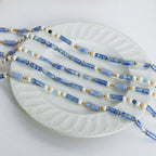 Belle Bead Necklace detail view styled for Avrienne