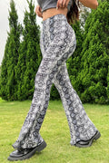 Sexy Snake Pattern Flare Pants image 1