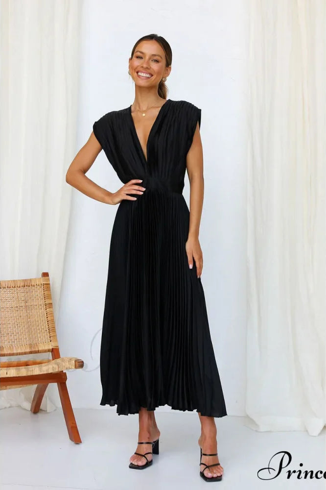 Female Loose Zipper Trendy Pleated Party Dress image 5