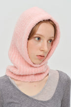 Solid Color Wool Blend Balaclava One-Piece Warm Knitted Hat image 6
