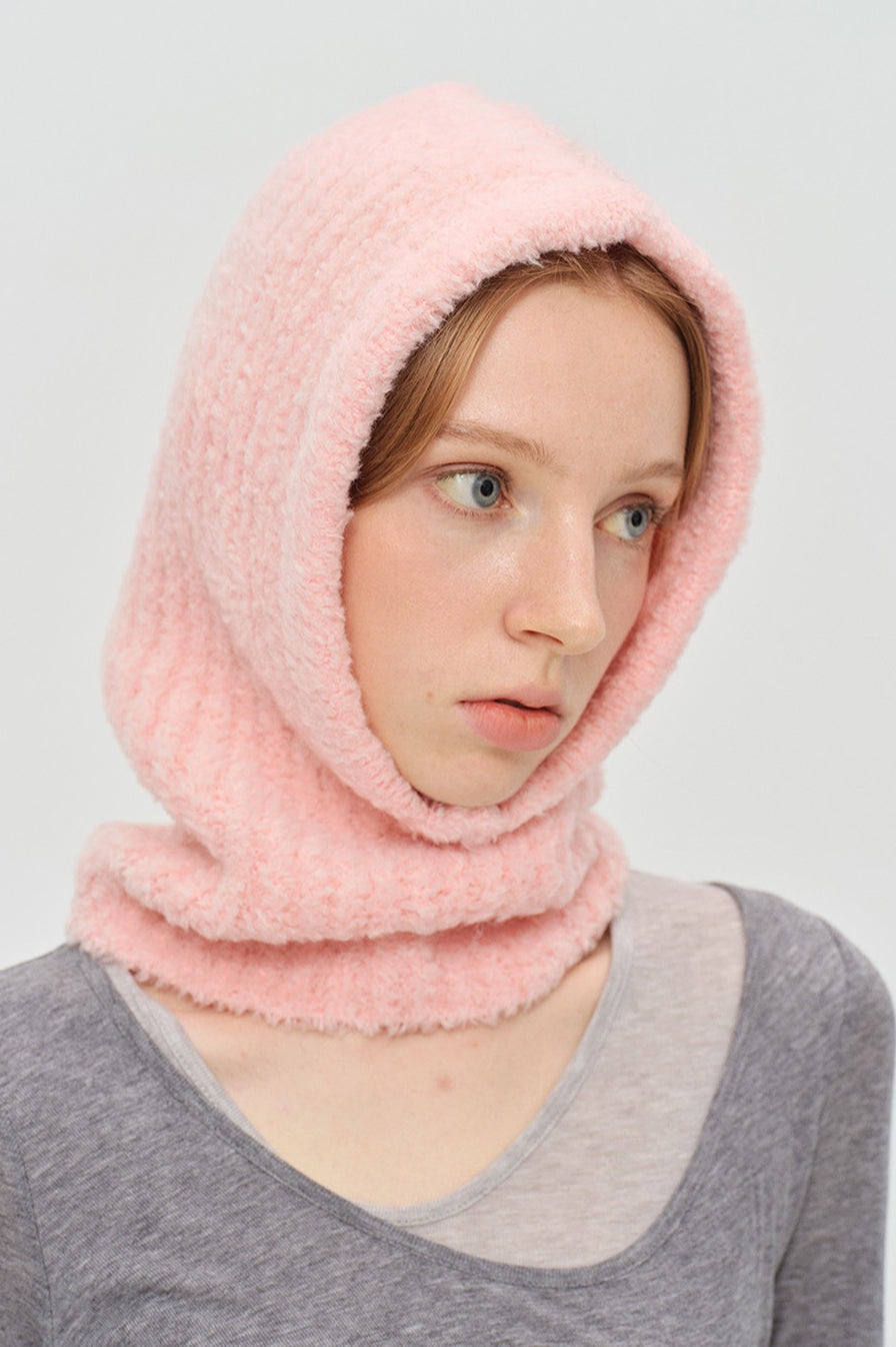 Solid Color Wool Blend Balaclava One-Piece Warm Knitted Hat image 6