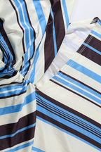Casual Striped Tube Slim Maxi Dress image 5