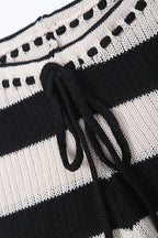 Striped Color Block Knit Skinny Pants image 5