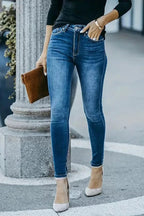 High Waist Skinny Pencil Jeans image 3