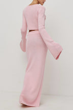 Bell Sleeve Cardigan Set Sweater Dress image 2