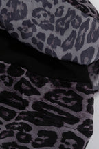 Chiffon Leopard Print Long Sleeve Mini Dress image 7