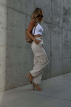 Street Style Drawstring Cargo Pant image 4
