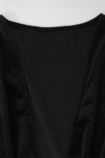 Velvet Deep V Mermaid Maxi Dress image 6