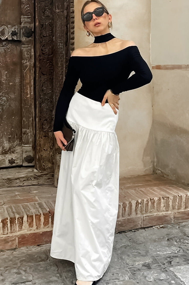 Cotton Basic Long Skirt image 4
