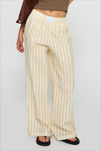 Colorblock Striped Wide-Leg Relaxed Pants image 6
