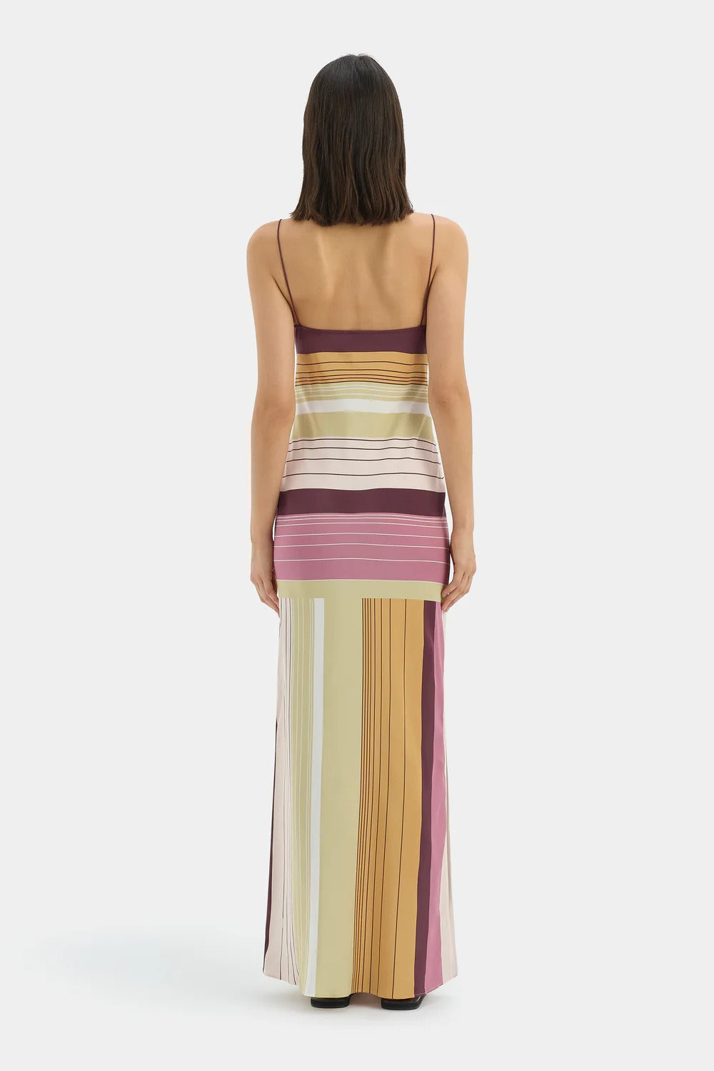 Elegant Floral Cami Tie Waist Bodycon Midi Dress image 5