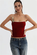 Cropped Floral Bandeau Cami Top image 4