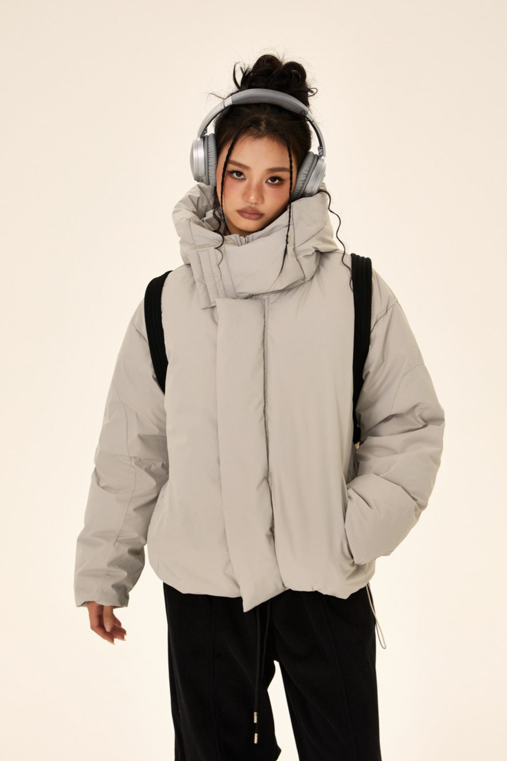 Unisex High Neck Puffer Jacket image 2