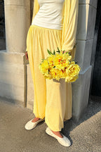 Casual Long Cardigan with Lantern Pants Two Piece Pants Set image 4