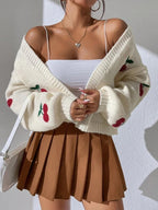 Embroidered Open Front Cardigan image 2