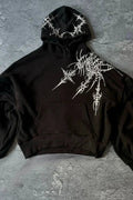 Retro Personalized Print Oversized Hoodie image 1
