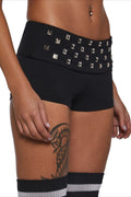 Black Rivet Sexy Skinny Hot Shorts image 1