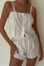 Fashion Cotton Cami Shorts Two Piece Set image 1