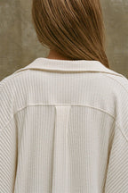 Sexy V Neck Knit Collar Blouse image 7