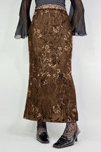 Vintage Knit Printed Pencil Skirt image 1