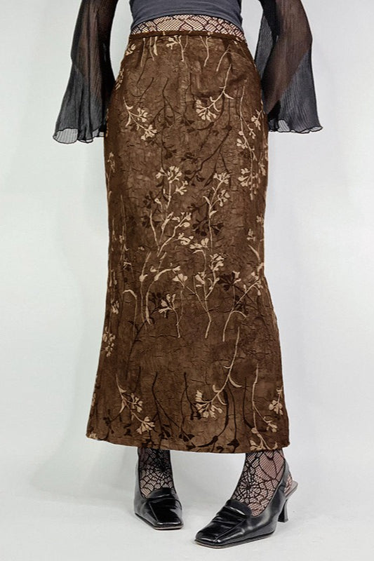 Vintage Knit Printed Pencil Skirt image 1