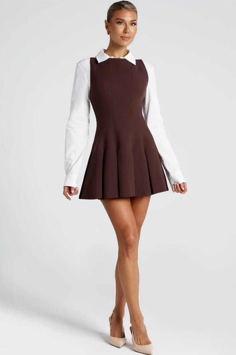 Solid Color Wide Hem Sleeveless Cocktail Dress image 6