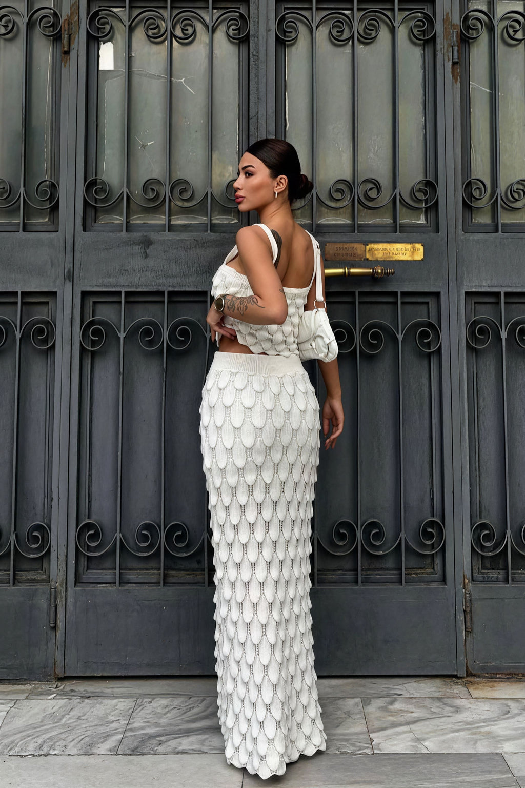 Chic Scale Print Cami Set With Mini Skirt Two Piece Set image 2