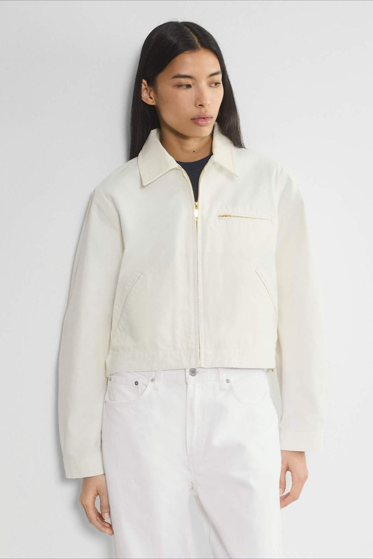 Cropped Utility Workwear Jacket image 11