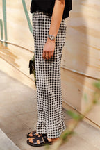 Y2K Plaid Print Wide Leg Pant image 2