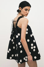 Casual Lace Dot Loose A Line Mini Dress image 2