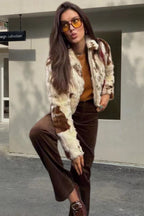 Simple Zippered Fleece Short Coat image 2