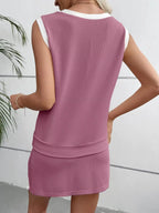 Avia Ribbed Set detail view styled for Avrienne
