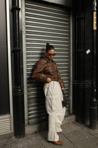 Brown Vintage Faux Leather Coat image 4