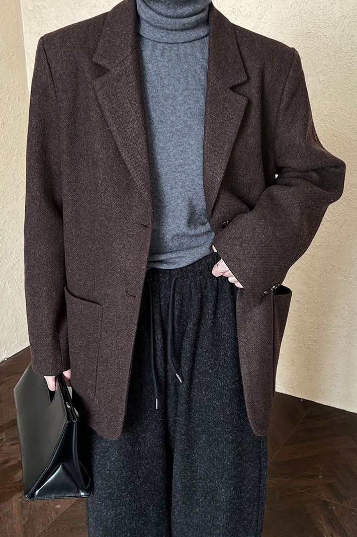 Wool Blend Relaxed Fit Blazer image 20