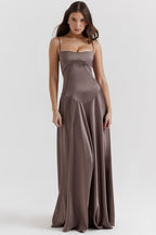 Elegant Cami Backless Maxi Party Dress image 10