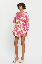 Sexy All Over Print Long Sleeve Slim Mini Dress image 3