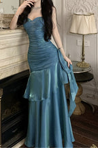 Satin Ruffle Trim Party Dress image 2