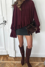 Vintage Ruffled Chiffon Blouse image 5