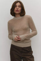 Mohair Round Neck Knit Top image 13