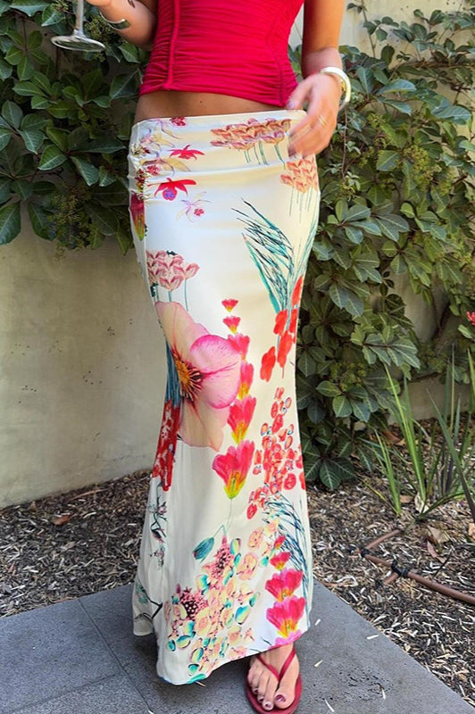 Digital Print High Waist Bodycon Skirt image 1