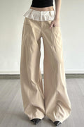 Lace-Panel Loose-Fit Cargo Pant image 1