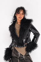 Vintage Style Glossy Jacket Coat image 2