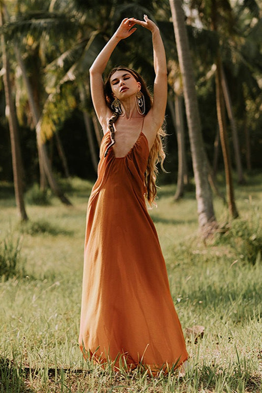 Casual Vacation Solid Boho Dress image 2