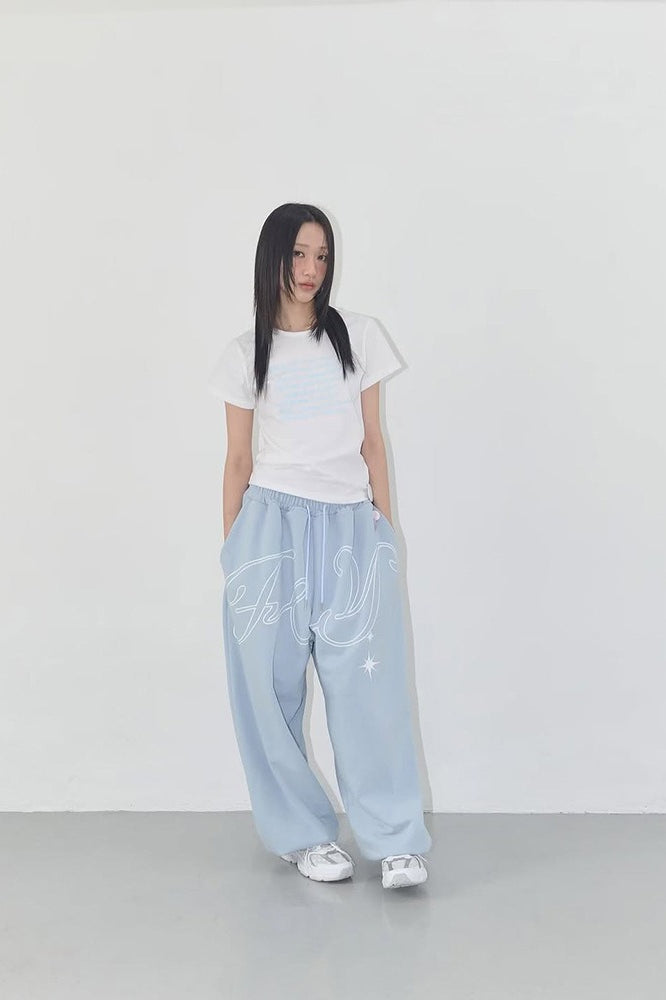 Vintage Hip-hop Letter Wing Casual Pants image 7