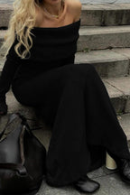 Off Shoulder Knit Sweater Dress image 10