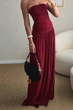 Strapless Off Shoulder Maxi Formal Dress image 3